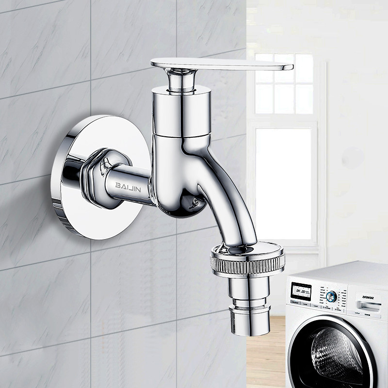 全自动洗衣机水龙头专用加长4分6分四分水嘴单冷洗衣机龙头