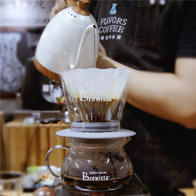 现货brewista06l细长长嘴珍珠白手冲壶温控凑味咖啡咖啡壶