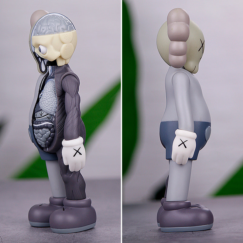 摆件现货包邮kaws公仔解剖芝麻街8寸模型限定潮玩盲盒