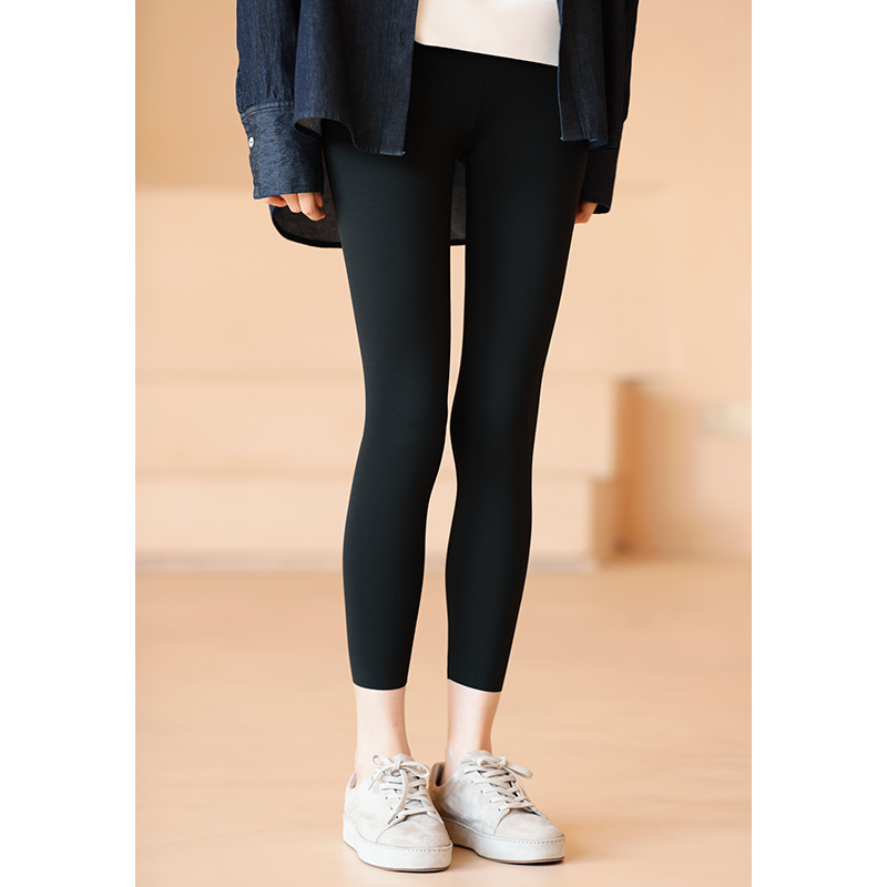 哈齿小姐22年春季新款高腰瘦腿小脚紧身提臀鲨鱼皮打底瑜伽裤子女