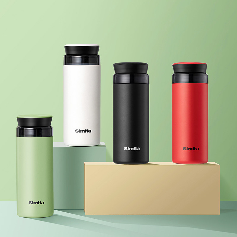 德国simita保温杯男女不锈钢水杯时尚潮流泡茶杯子定制保温杯