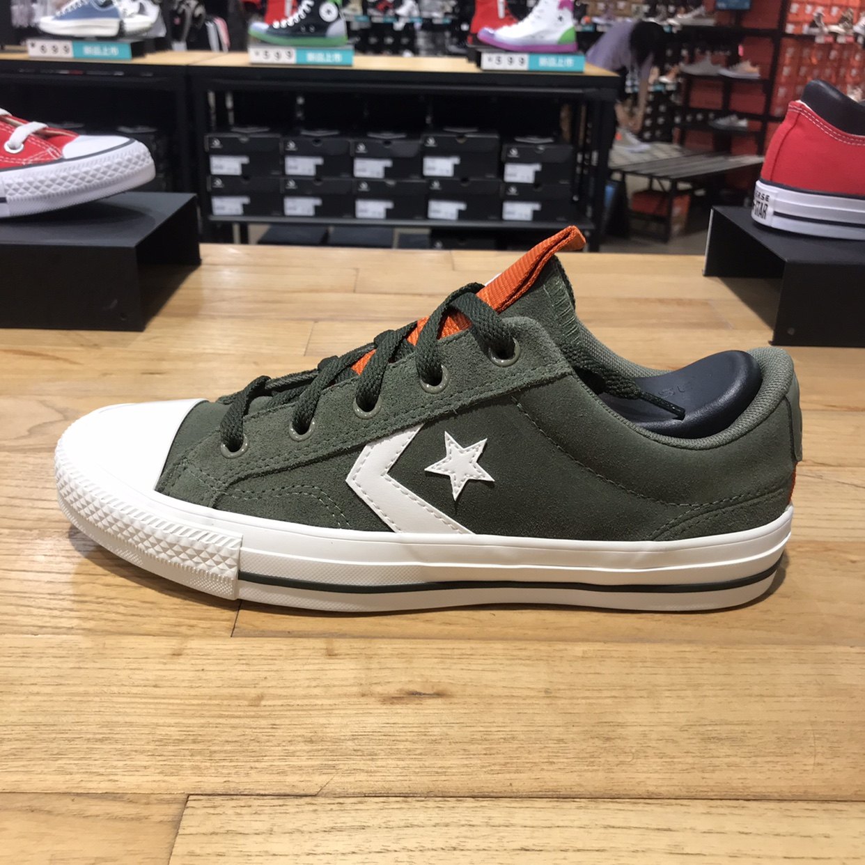 匡威星简consstarplayer毛皮撞色低帮休闲鞋板鞋板鞋