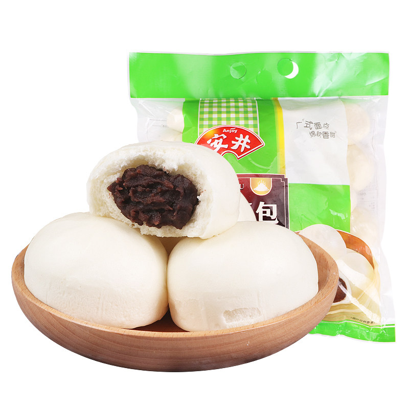 红豆安井面点点心馒头包子早餐豆包面食速冻包点