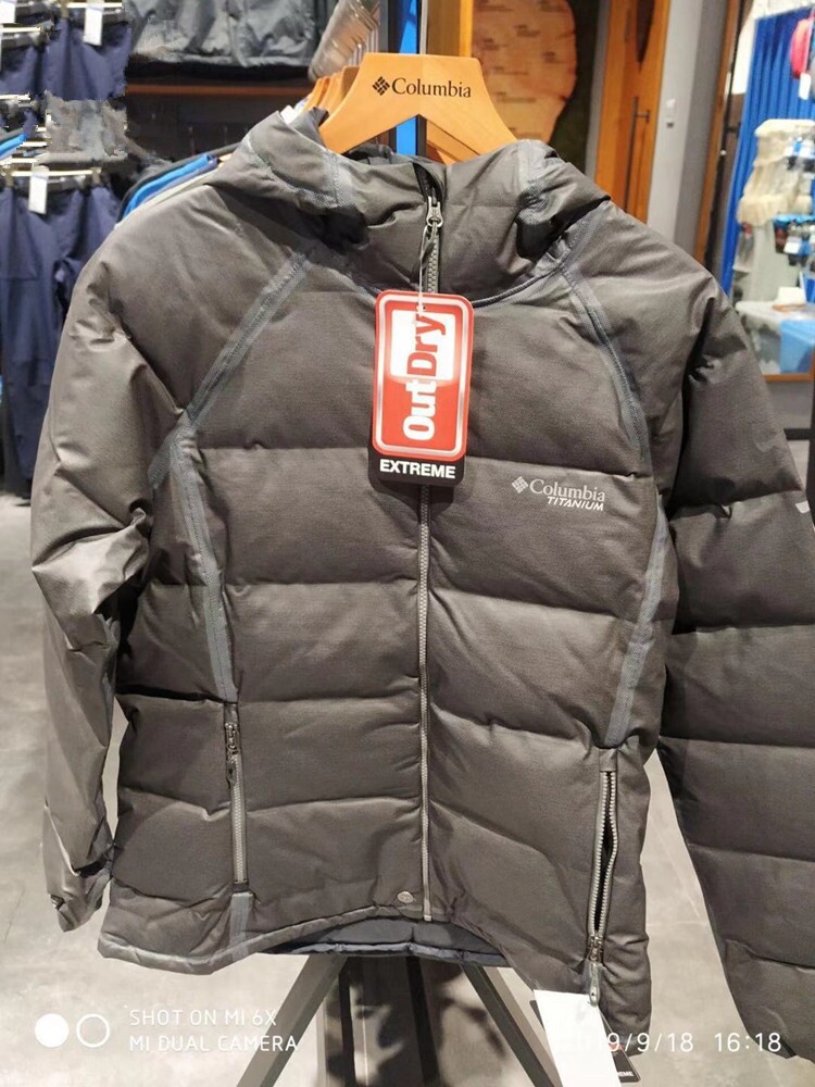 2019秋冬columbia哥伦比亚户外钛金系列防雨羽绒服wr0803羽绒衣