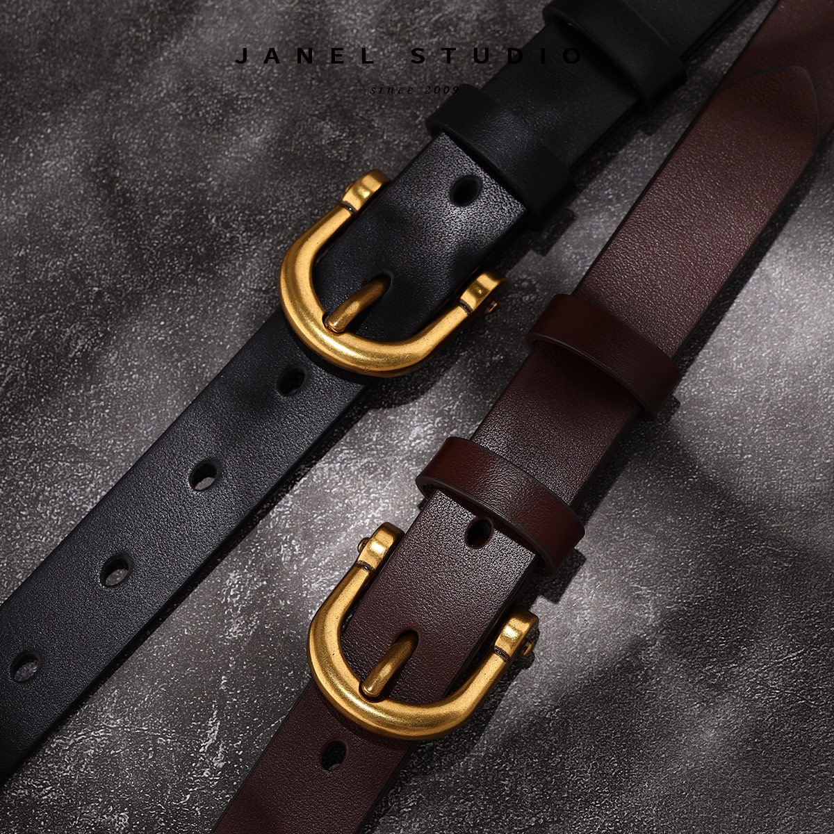 真皮牛皮裤带牛仔裤牛仔装饰百搭扣头皮带马蹄腰带