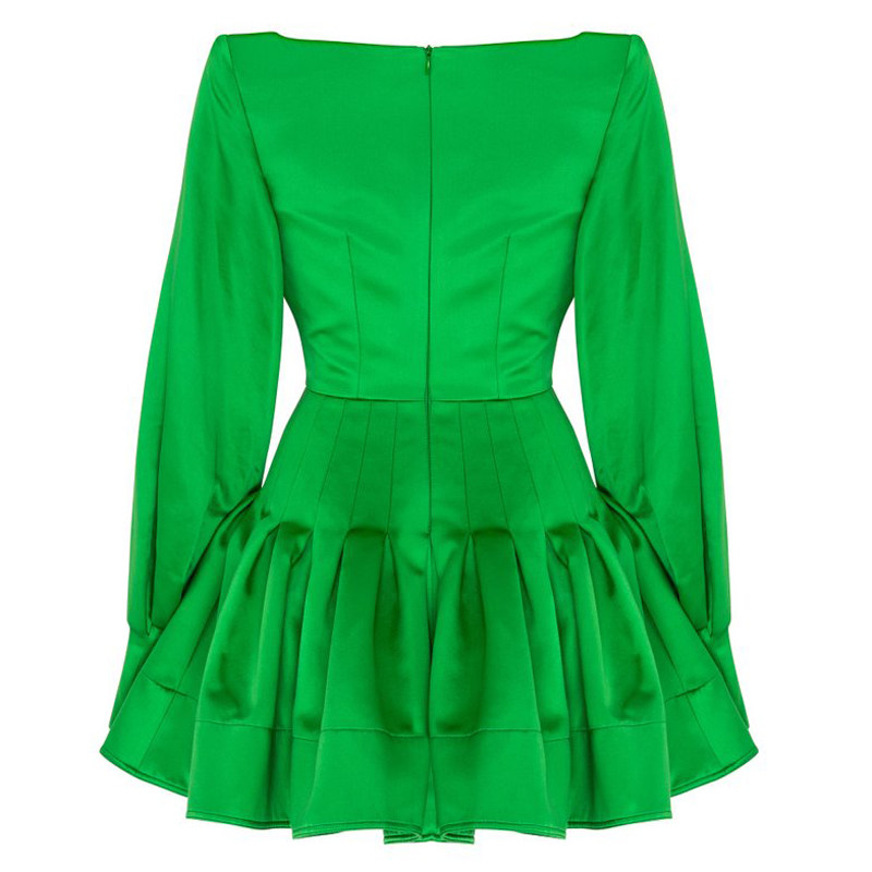 气质晚礼服流行绿色小礼礼服女年年会女装生日礼服