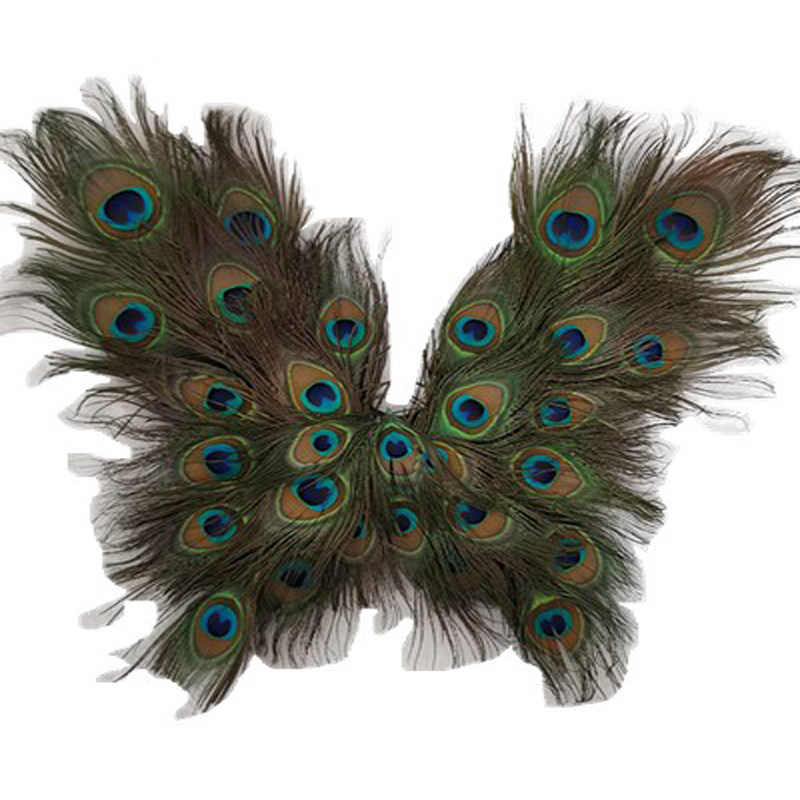 翅膀孔雀孔雀羽羽毛模特走秀演出橱窗商场装饰翅膀