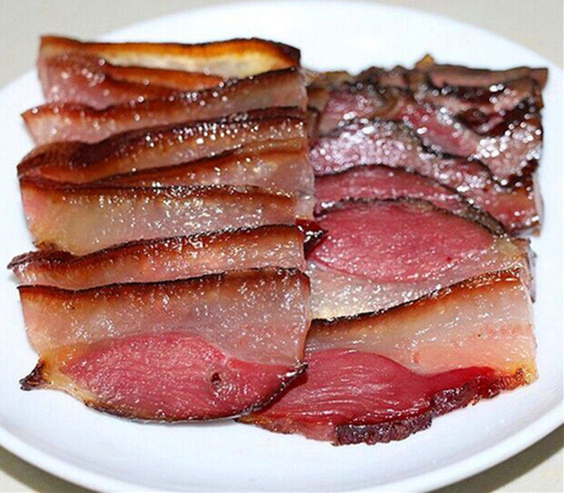 四川乐山沐川特产王娘娘自制农家土猪柴火烟熏腌肉