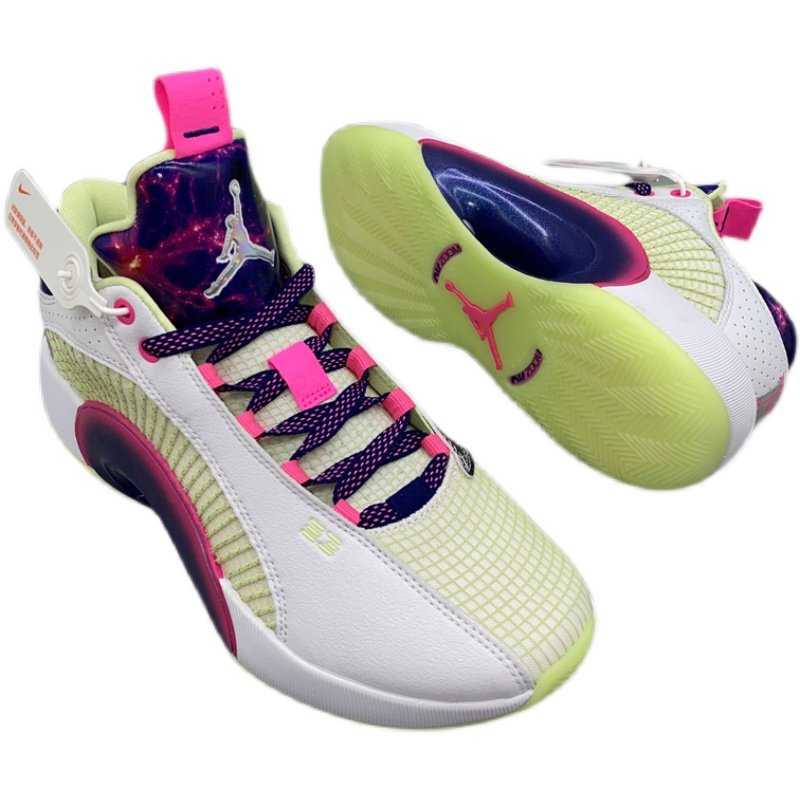 airjordanlowaj35低帮白紫东契pe实战篮球篮球鞋