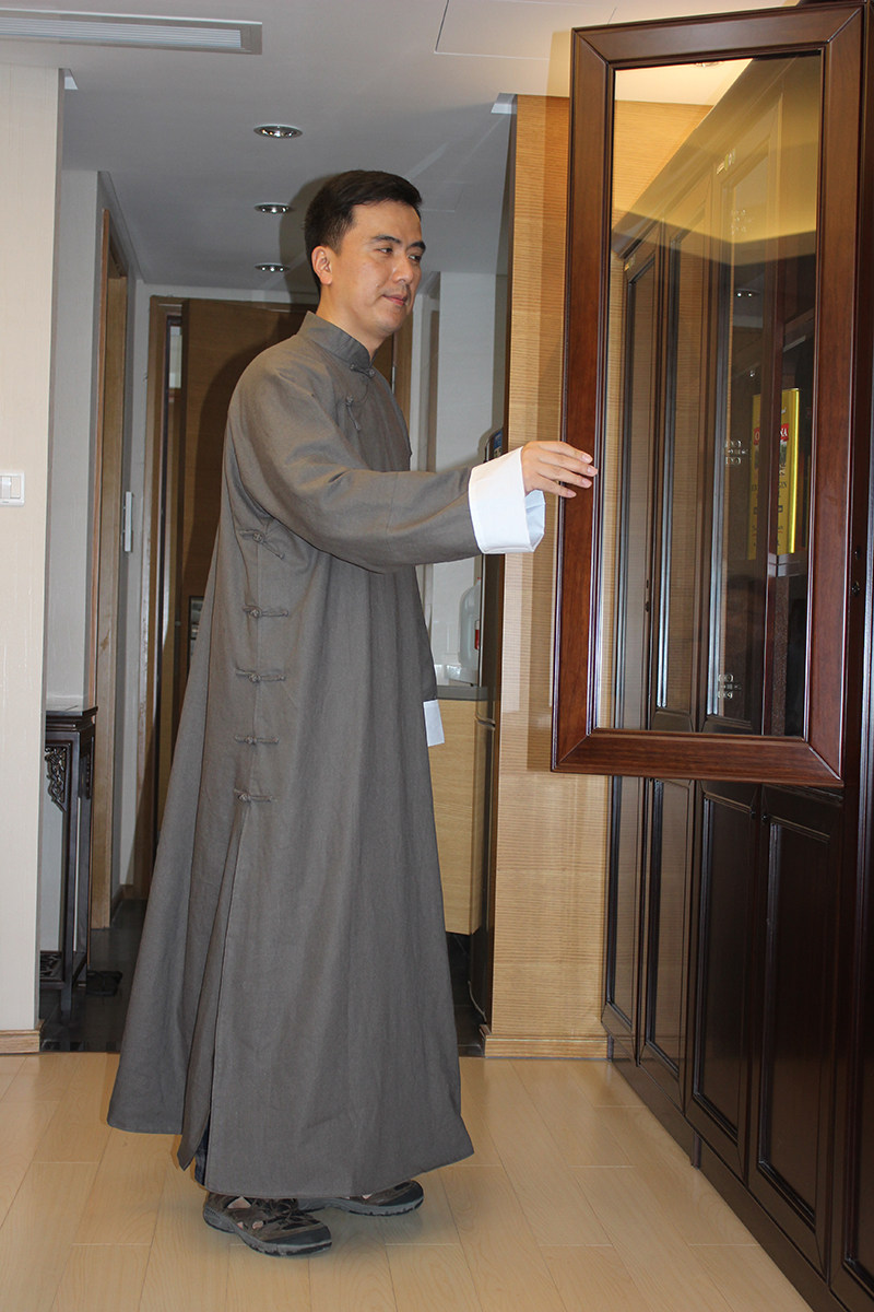 杭州复古盘扣手工大褂传统古装长衫德芳民国其他民族服装