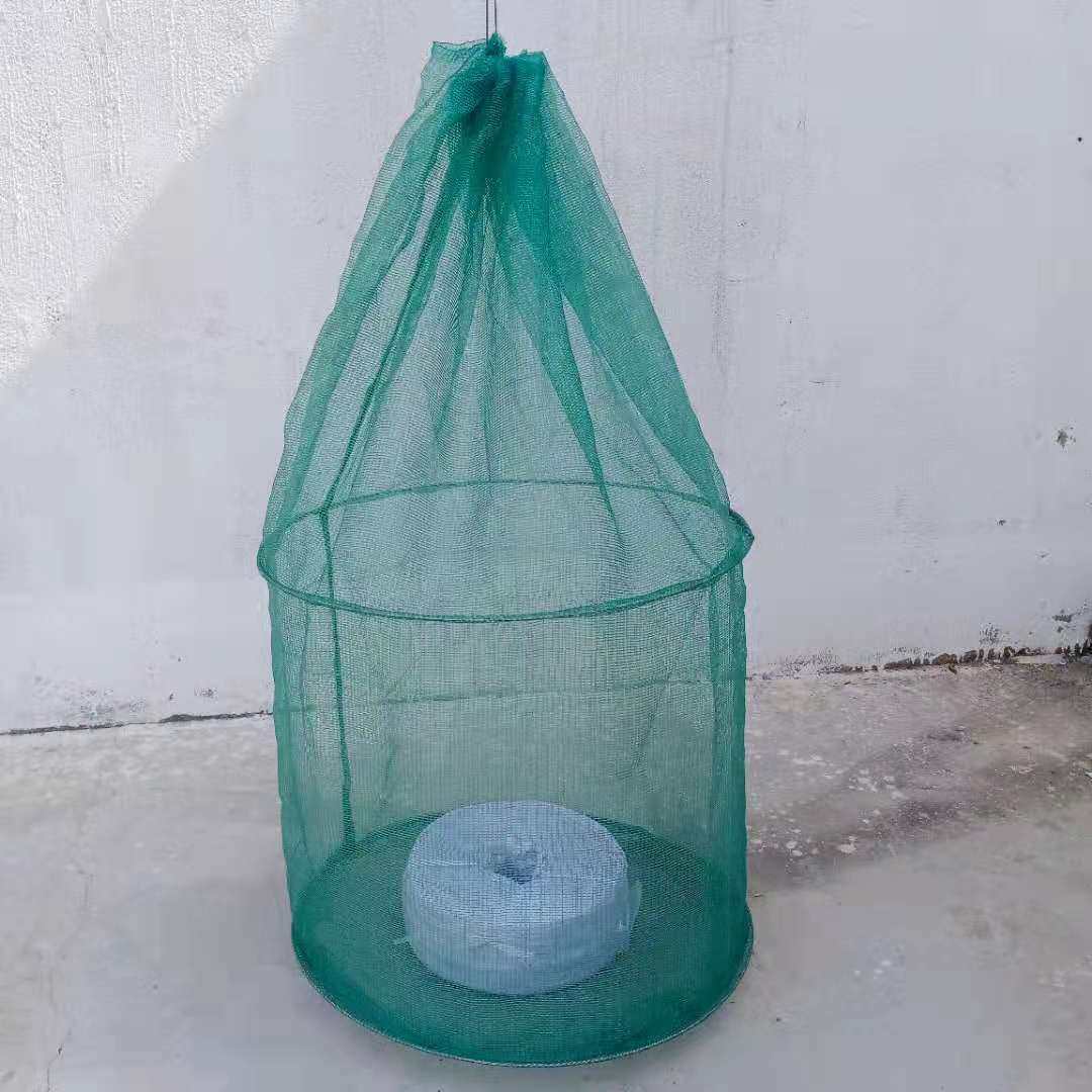 吊笼暂养龙虾螃蟹防逃网箱折叠养鱼笼子大号鱼网