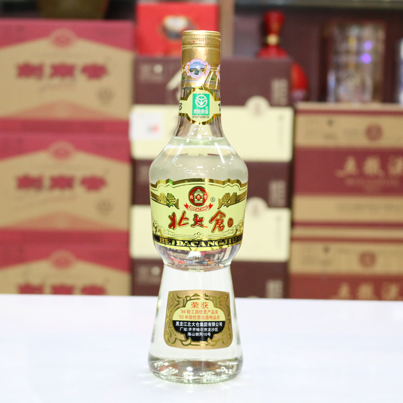 部优北大仓440ml50度纯粮原酿高粱酒光瓶整箱6瓶果酒