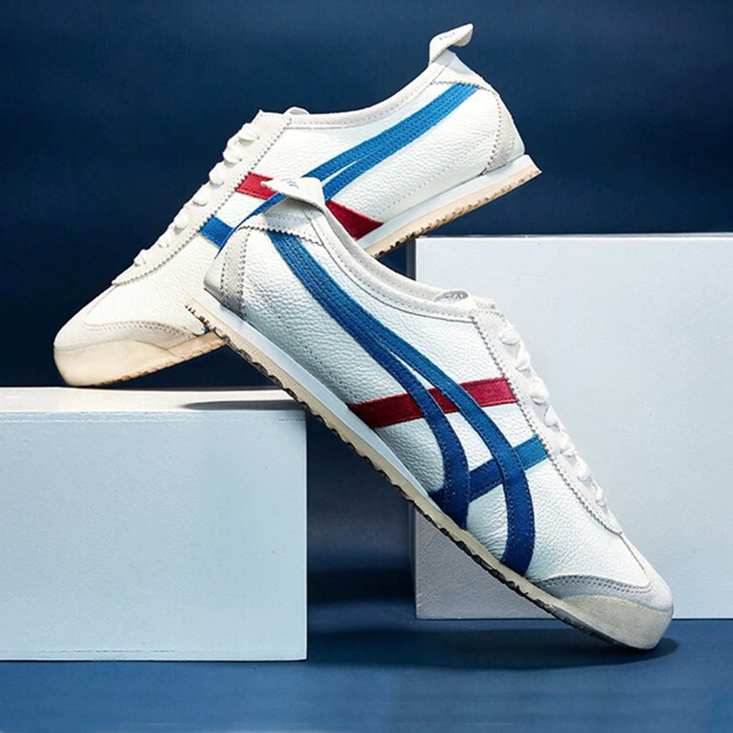 亚瑟士tiger鬼冢男鞋女鞋2020夏季新款休闲鞋小白鞋运动休闲鞋