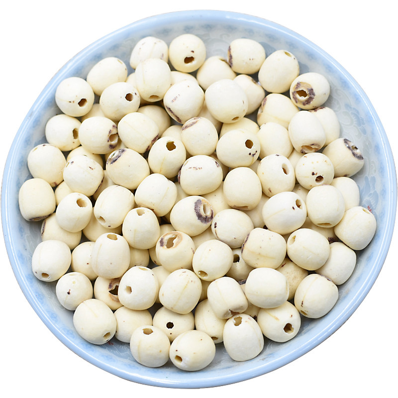 莲子孑心手工农家新农家芯白连500克去无磨皮莲孑莲子