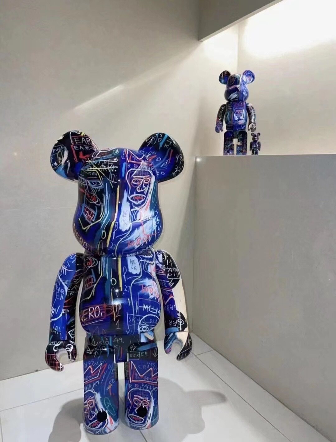 bearbrickberbrick巴斯奎特7代basquiat1000积木熊潮玩盲盒