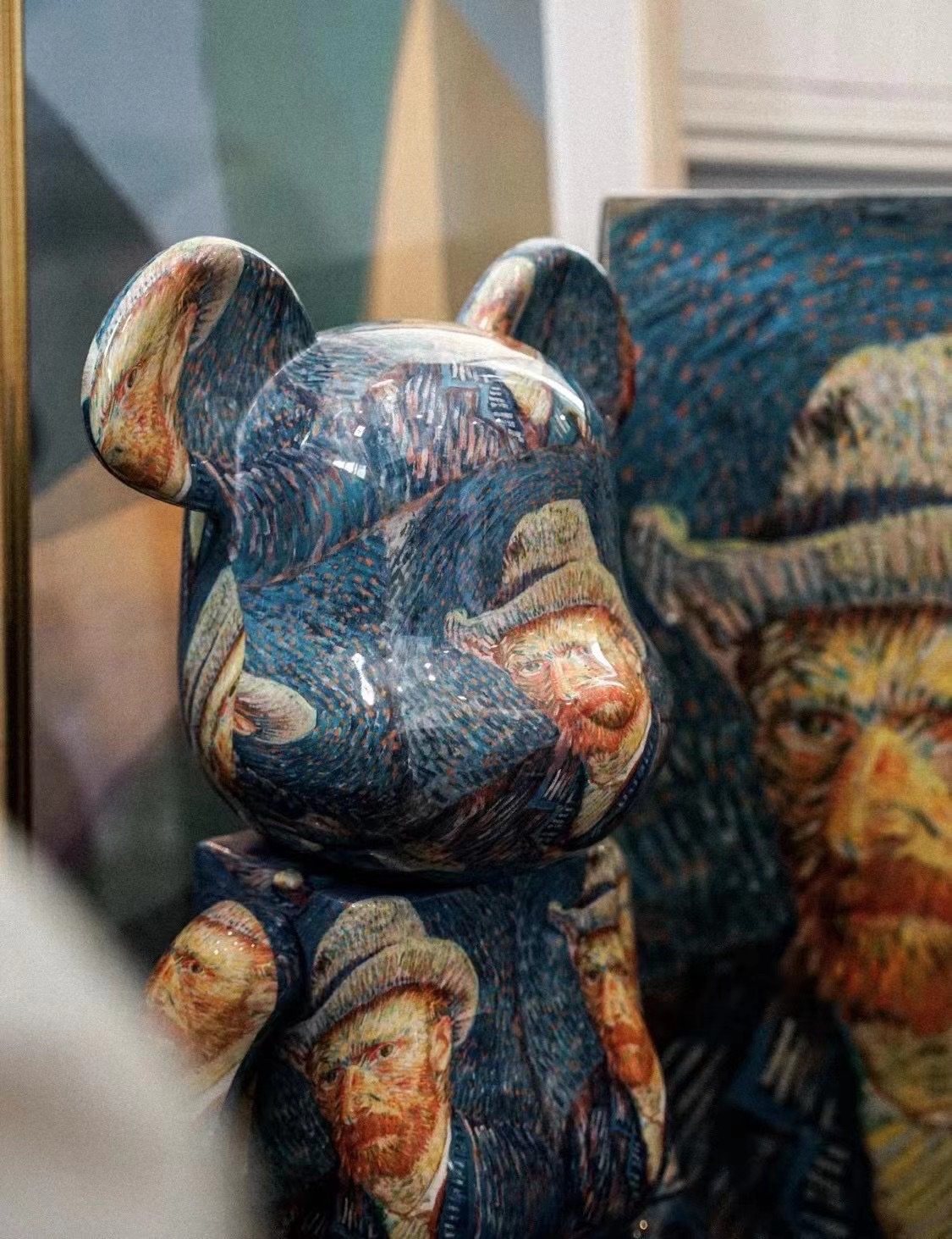 梵高bearbrick1000自画像vangogh博物馆100400潮玩盲盒