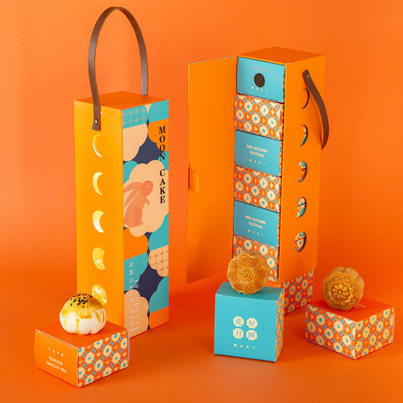 20228粒装盒子冰皮网红高档中秋蛋黄礼盒定制点心包装盒