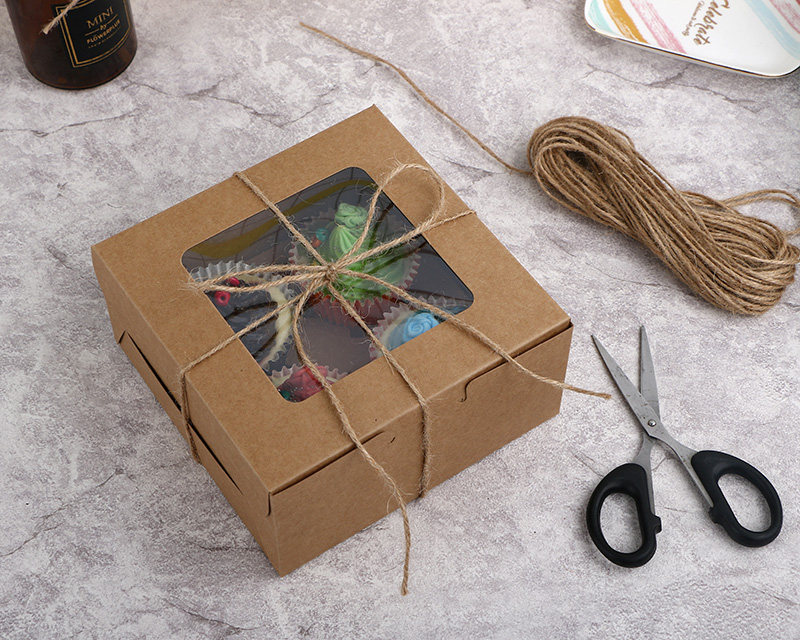 麻绳烘焙捆扎装饰包装饰彩色纸藤盒子diy纸绳点心包装盒