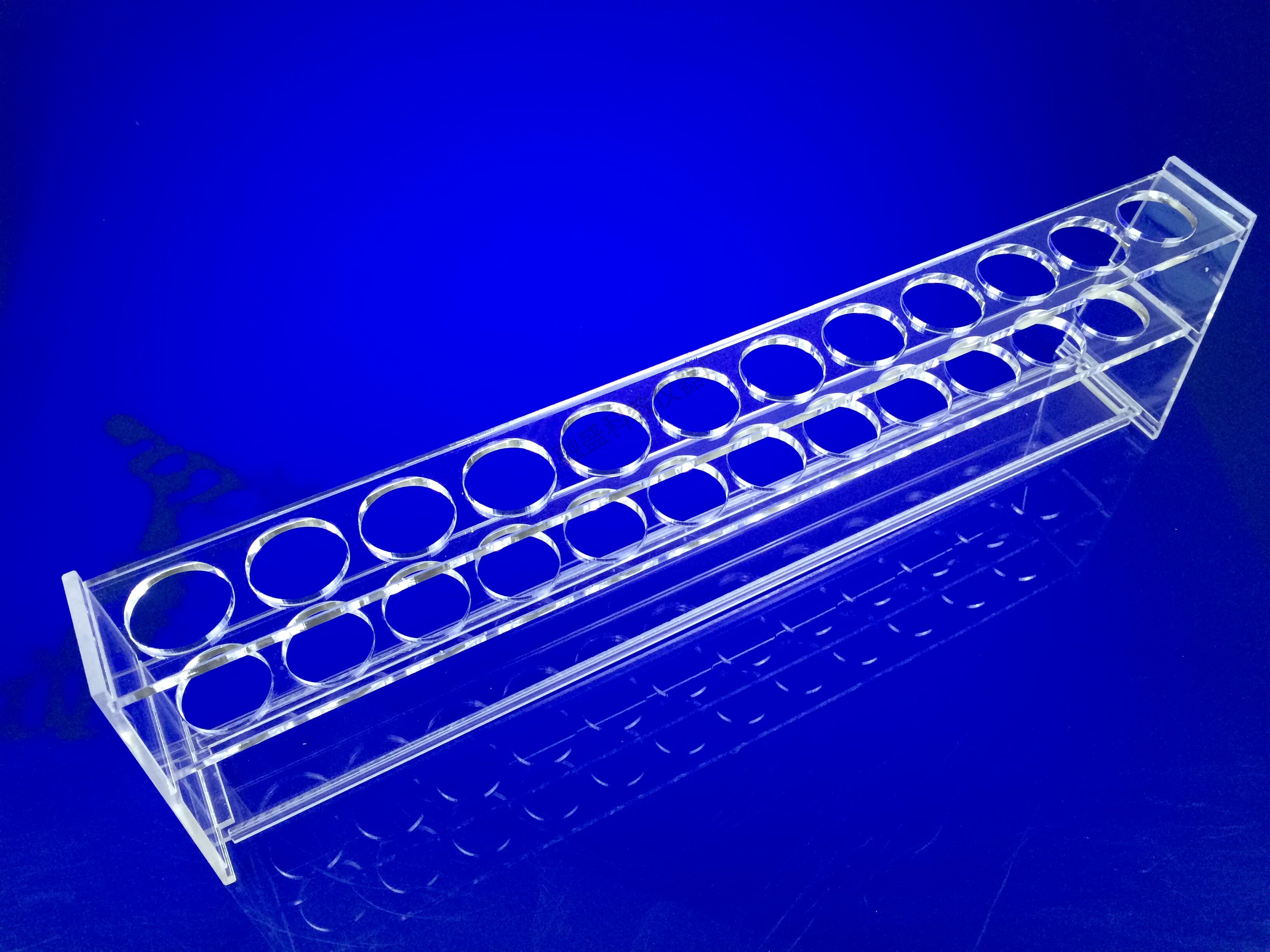 比色管架融盛优品有机玻璃50ml12实验用品26mm教学仪器