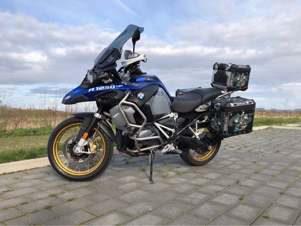 贴纸宝马水鸟1250adv1200gs萝卜三箱原厂防水反光摩托车车架