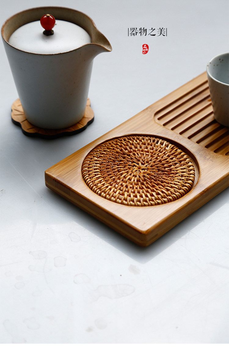 日式简约竹制干泡台你功夫小茶盘托盘长方形茶台奉茶盘办公室家用