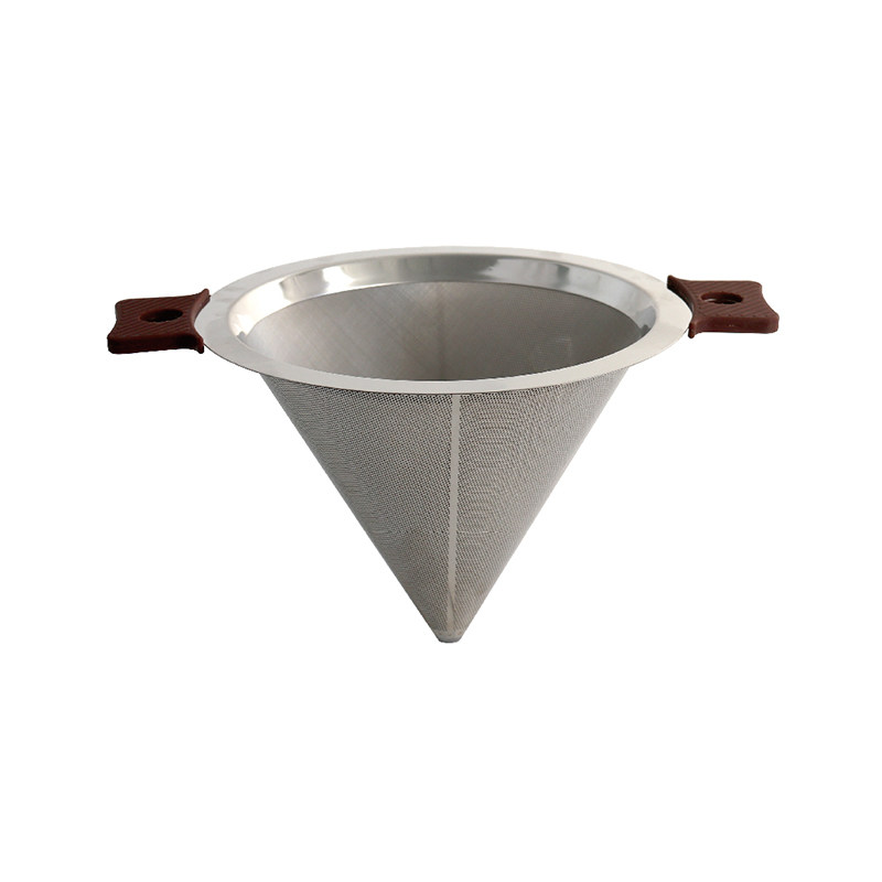 cafedewinner双层不锈钢滤网奶茶茶店滤茶网拉茶袋过滤茶滤