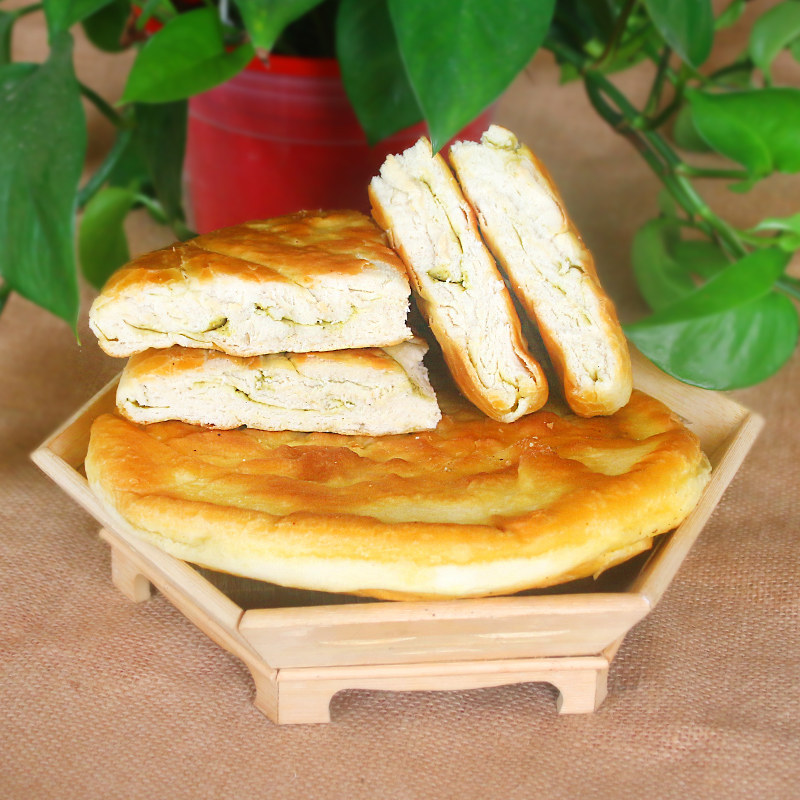 甘肃特产产油锅盔西北美食大饼饼子传统手工传统糕点