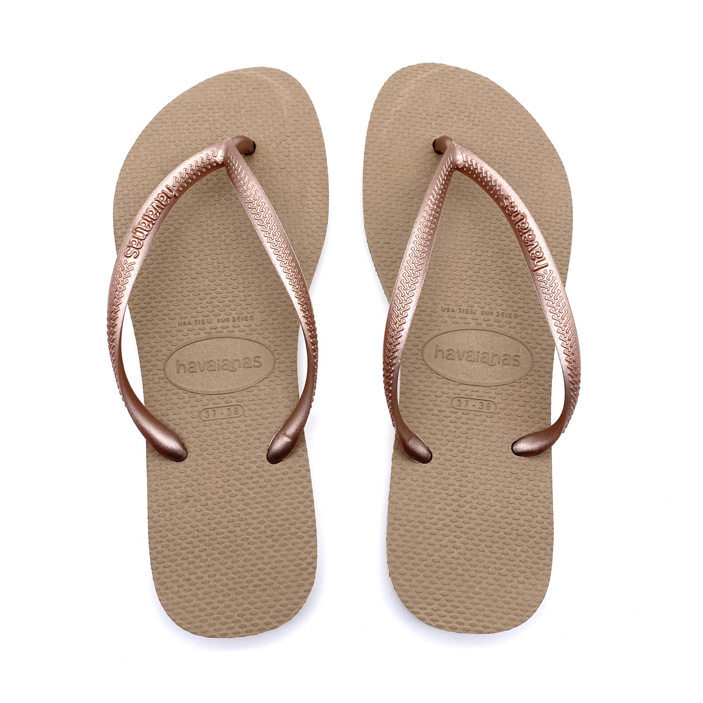 包邮正品巴西哈瓦那havaianas人字拖20女款凉拖slim细带防滑平底