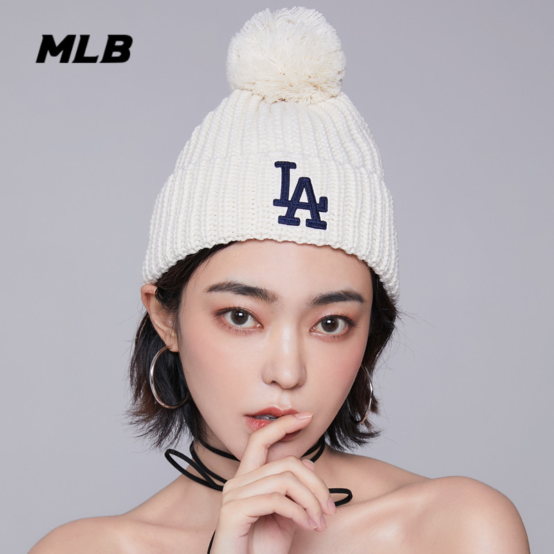 【gp韩国正品】mlb毛线帽子20秋冬新款可爱ins风经典男女同款针织