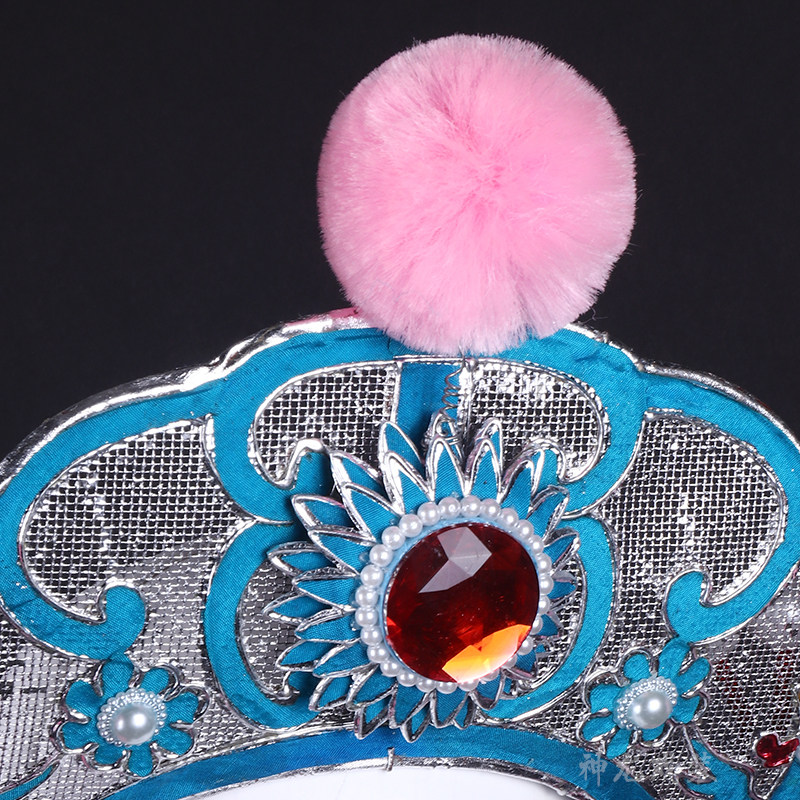 戏曲越剧黄梅戏头饰打渔杀家侠女女帽锦枫草帽古典舞配饰