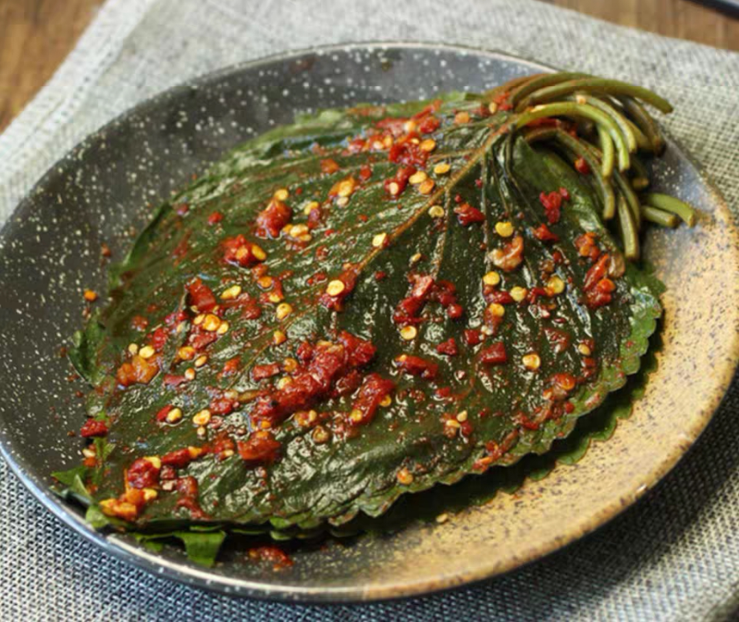 子叶苏子叶韩国拌面下饭烤肉包饭咸菜拌饭腌制腌制