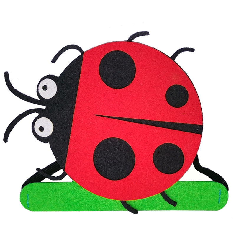 七星瓢虫头饰知了萤火虫头套甲虫帽子小动动物装扮聚会装饰帽子