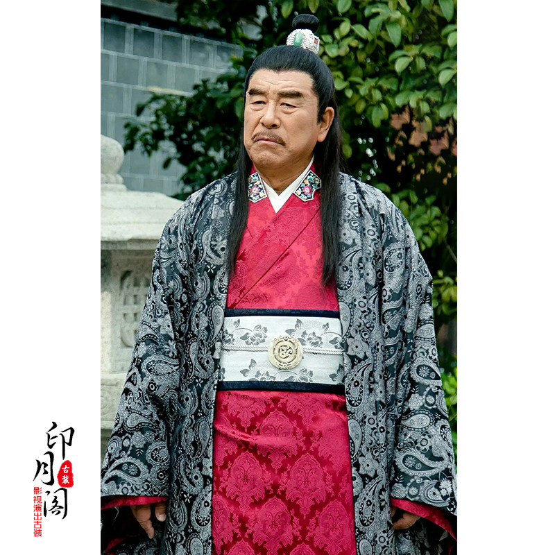 影视古装男汉服大臣服老爷服员外古装古代富商掌柜古装棉麻群演服