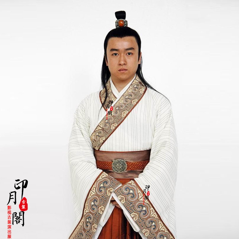 古装愚公移山同款秦朝春秋战国男士大臣臣服官员员外民族服装