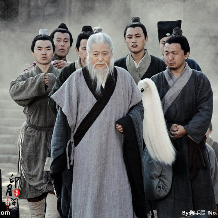 古装影视男士汉服棉麻群演老者道士江湖帮派民族服装