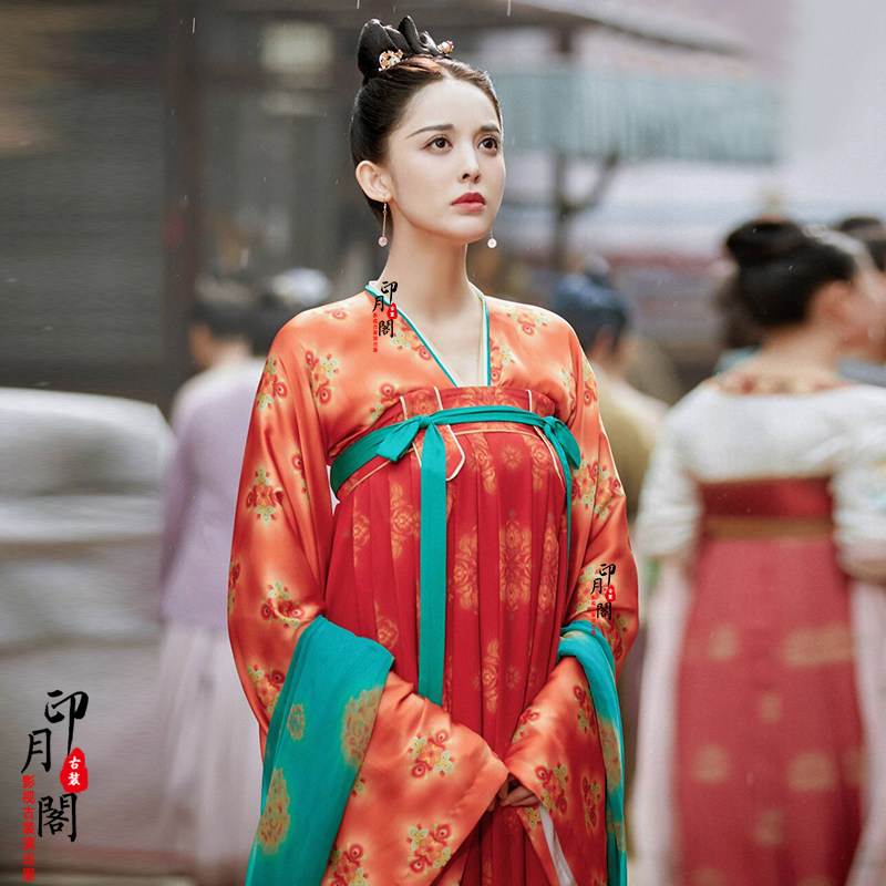 古装汉服影视古力娜扎同款唐朝女官官服齐胸民族服装