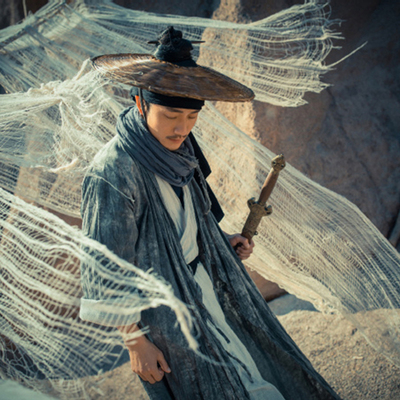 影视古装棉麻武侠男古装破旧侠客服沙漠男剑客古装浪子古装大侠服