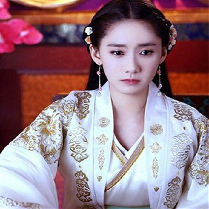 影视古装武神赵子龙夏侯轻衣林允儿同款唯美写真演出汉服精致绣花