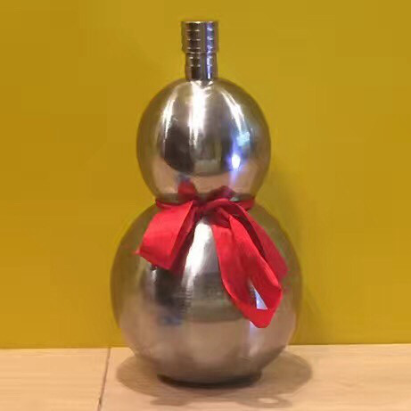 高档不锈钢酒壶葫芦水壶白钢7斤35公斤随身户外家用酒壶