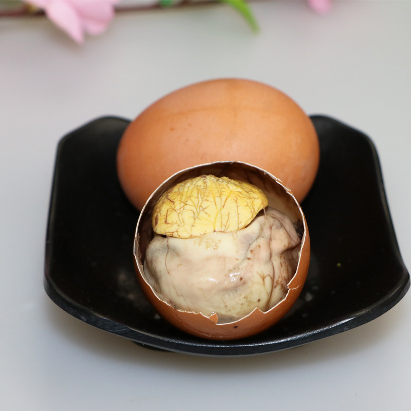 喜蛋活珠子鸡胚蛋熟13天新鲜无毛20只真空装营养即食非旺鸡蛋