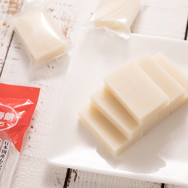 日本糯米烘烤大块汤大块红豆煎炸进口拉丝炭烤年糕