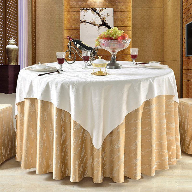 桌布圆形酒店大圆圆桌宴会台布甜品台餐高档桌布