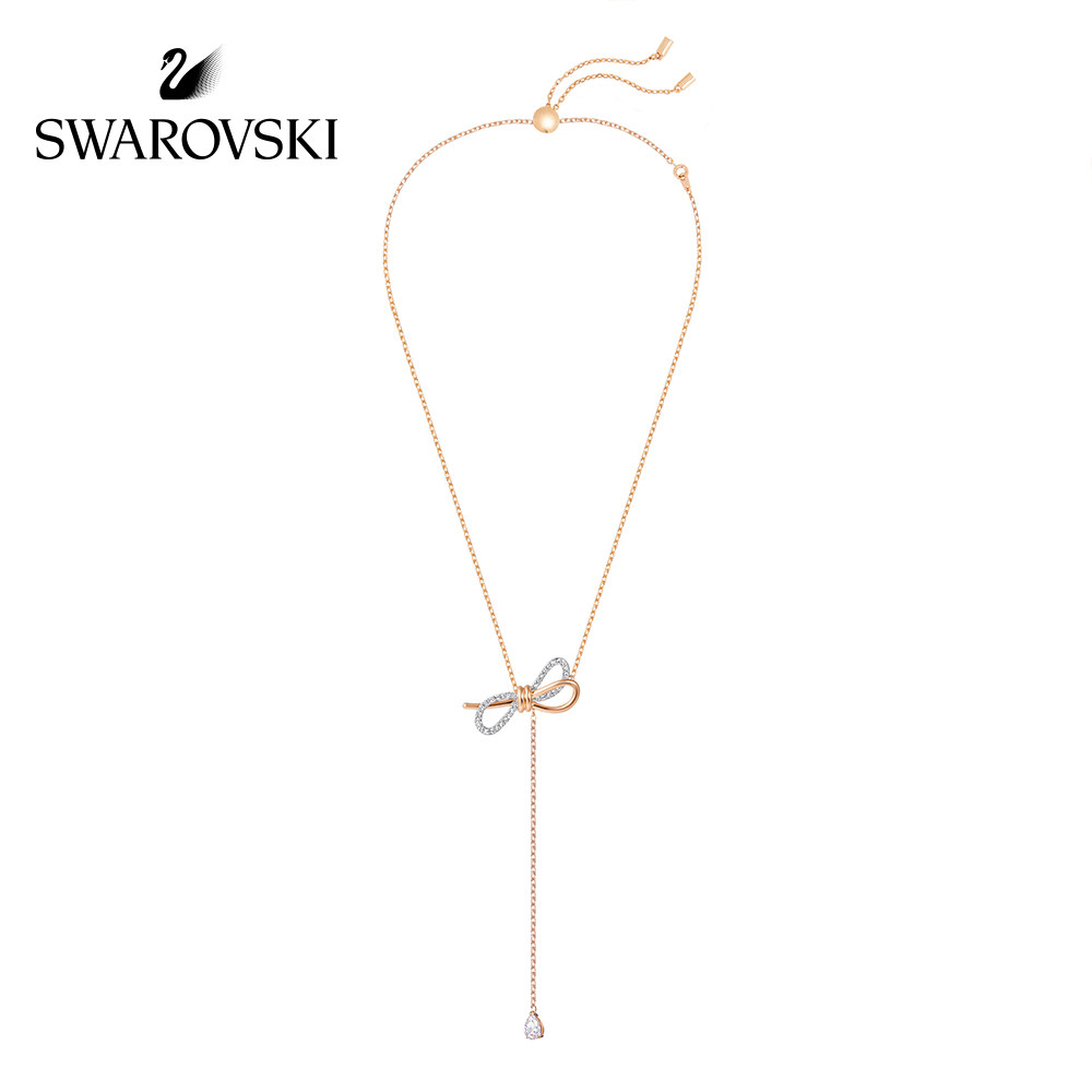 【618狂欢】施华洛世奇 lifelong bow 蝴蝶结元素 女项链饰品