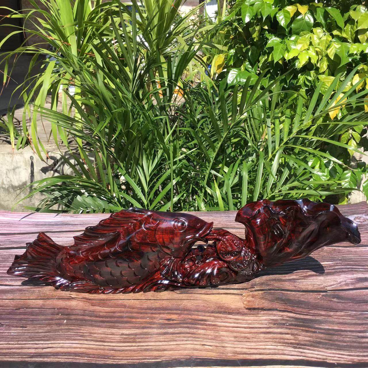 摆件红木老挝大红酸枝交趾黄檀黑飘飘红雕刻木雕