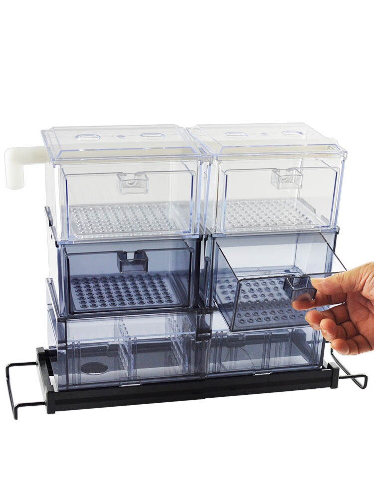 抽屉滴流盒鱼缸抽屉盒滴滤盒鱼缸上置过滤器鱼缸过滤器三合一抽屉