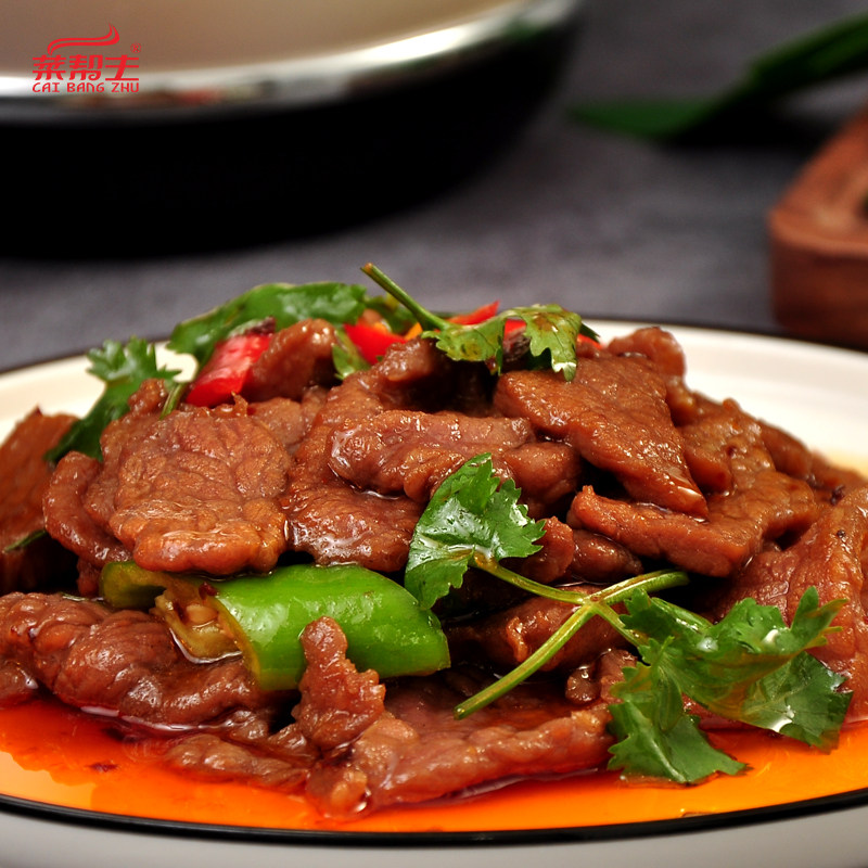 蚝油牛柳300g新鲜腌制牛肉速冻商用方便半成品生牛肉