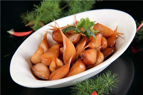 糠醋蒜酱大蒜头腌泡大蒜酒店半成品美食饭店凉菜即食素菜开袋即食