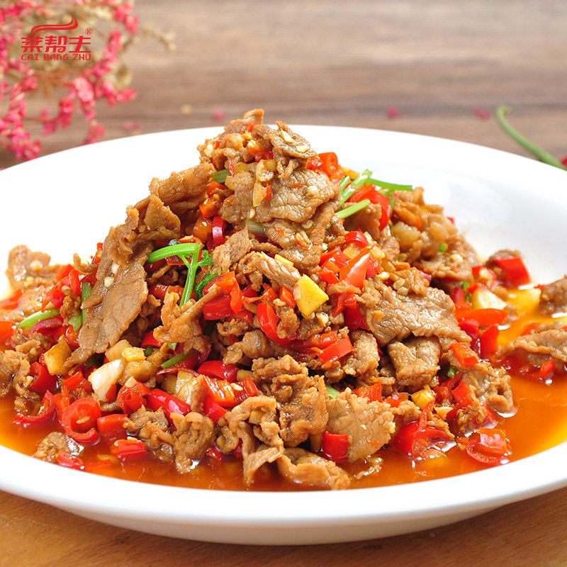 菜帮帮主小炒黄牛肉片228g腌制切片酒店饭店生牛肉