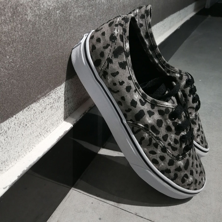 正品vanceorigin灰色豹纹经典款帆布鞋男鞋女鞋帆布鞋