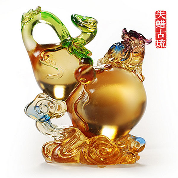 如意琉璃葫芦貔貅摆件招财转运运旺聚财旺福摆件